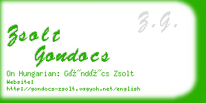 zsolt gondocs business card